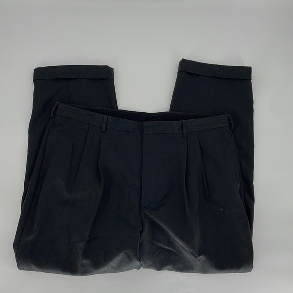 VF JEANSWEAR classic pleated front dress trouser slacks grey size 42 x 30 men's - Picture 7 of 8